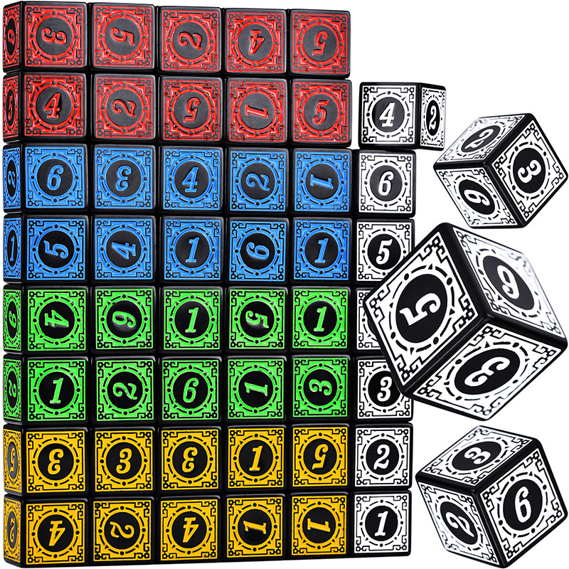 Board Game Dungeons And Dragons - 10 buah/Set Set dadu akrilik D6