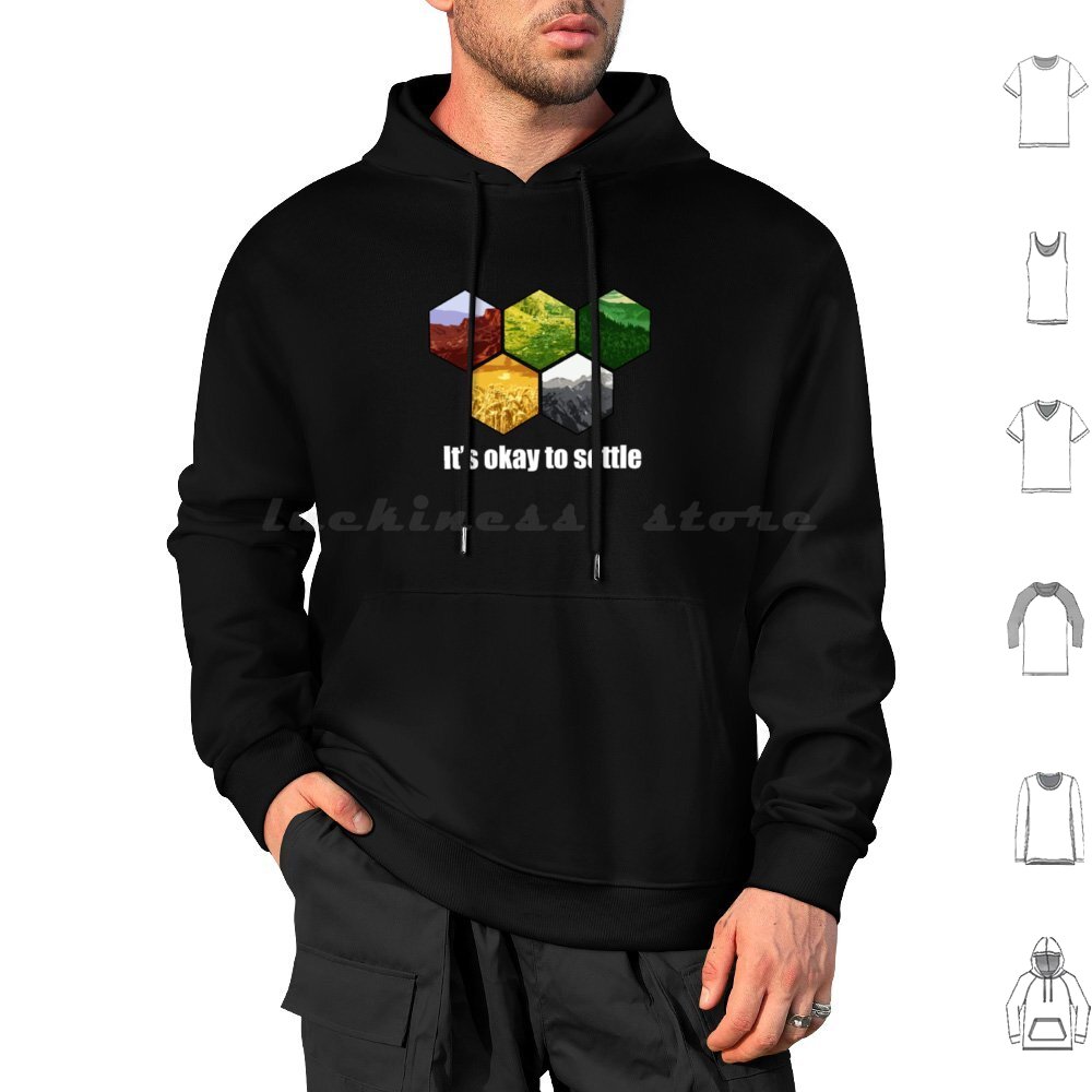 Board Game Catan - Hoodie katun lengan panjang _ S