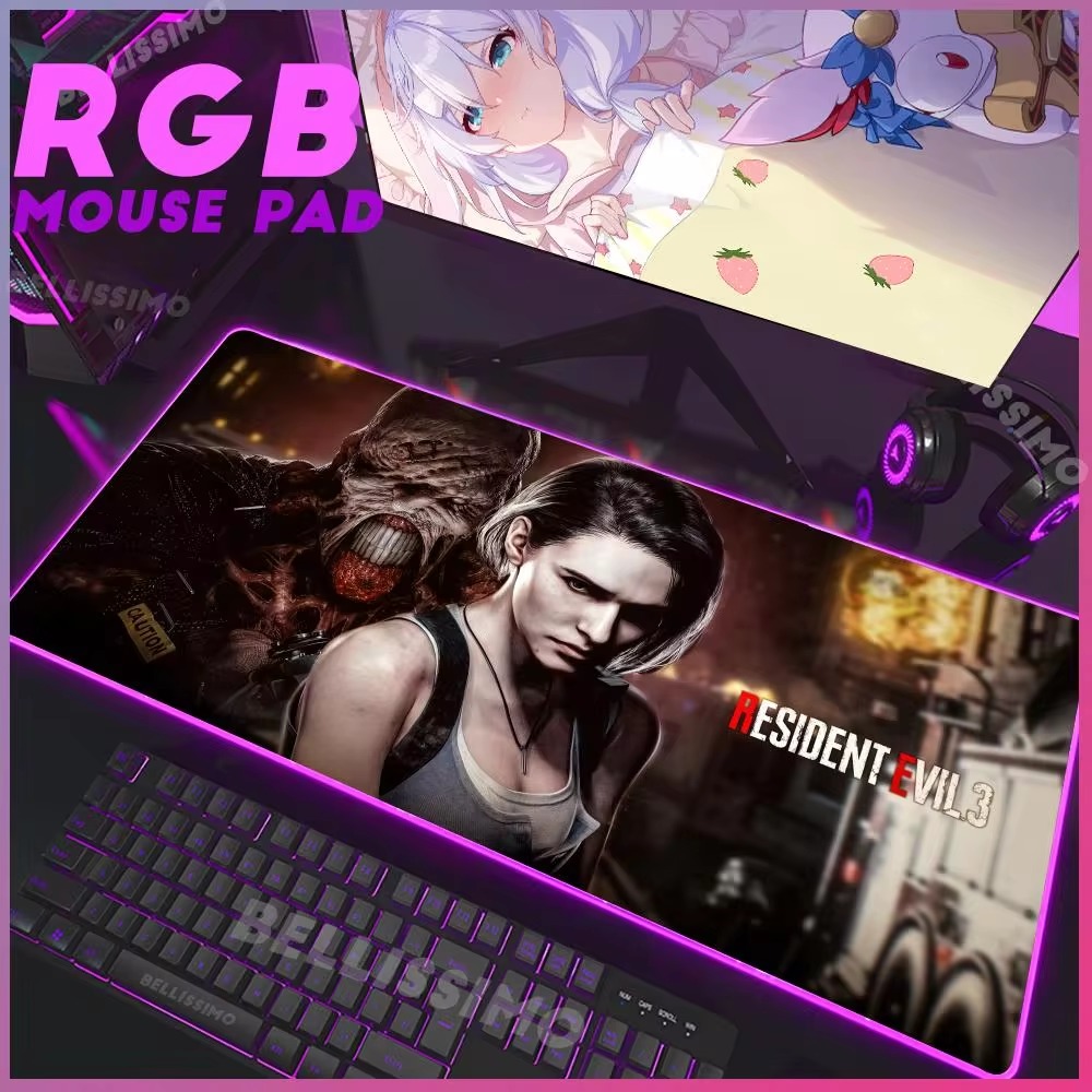 Board Game Resident Evil - R_resident E_evil Serie RGB Gaming Mousepad