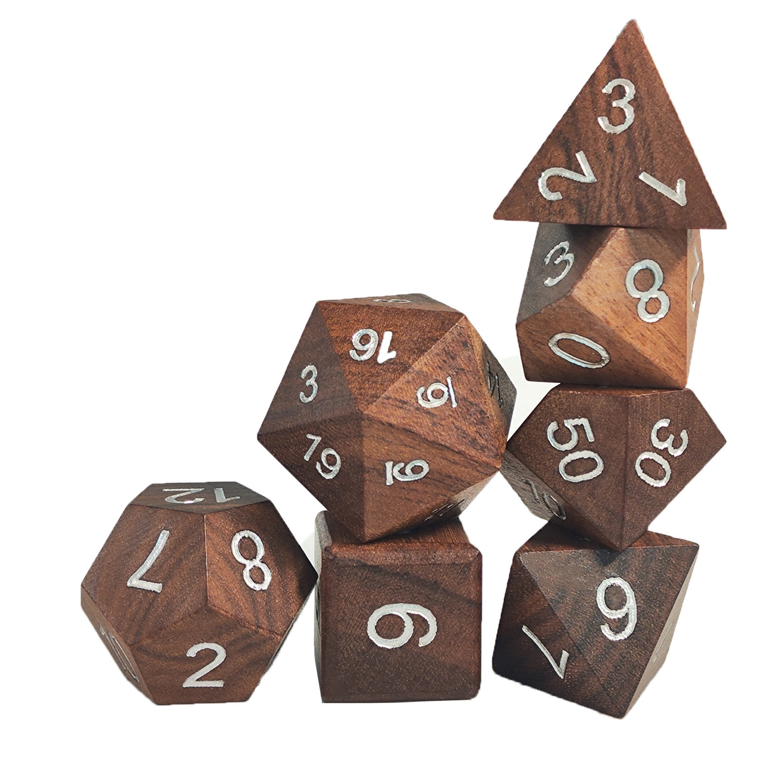 Board Game Dungeons And Dragons - Set Dadu Kayu untuk Permainan RPG