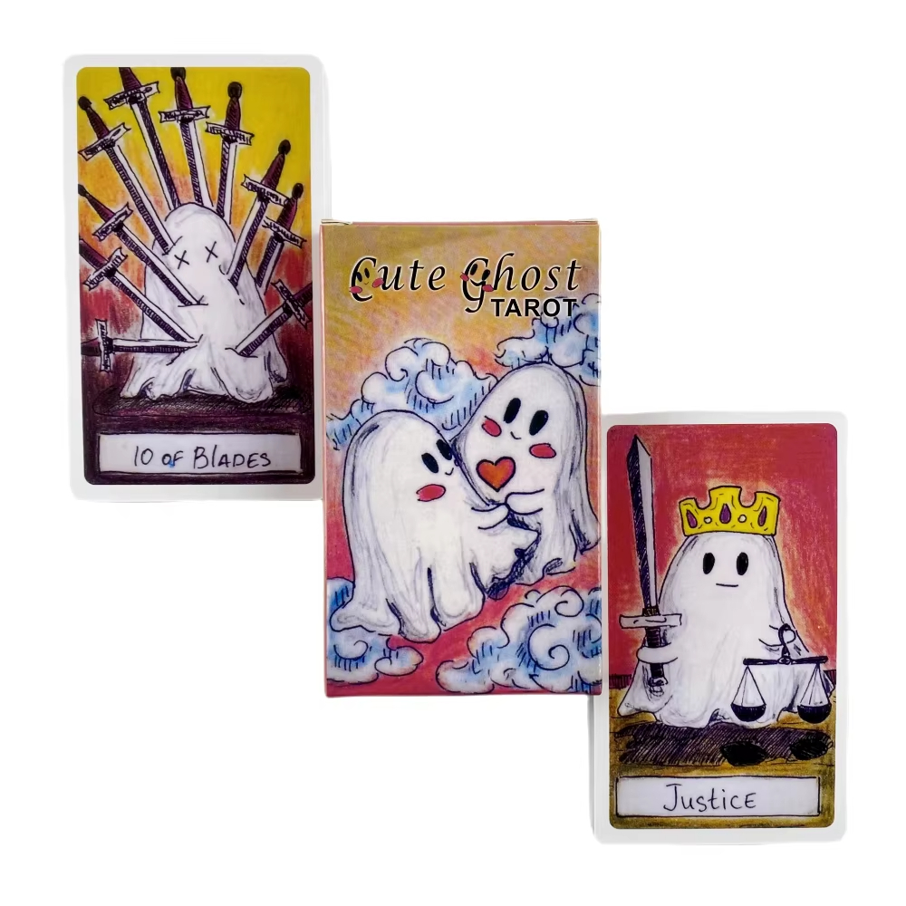 Board Game Quantum - Set Mainan Kartu Tarot Hantu Lucu,