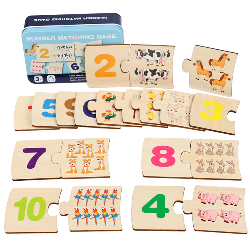 Board Game Word - Papan Puzzle Kayu Bentuk Hewan dan