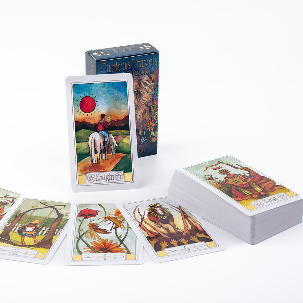 Board Game Illustrator - Penasaran perjalanan Tarot 10.3*6cm terdiri dari