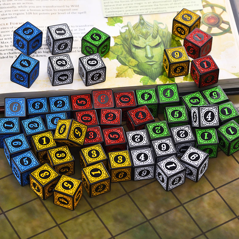 10 buah/Set Set dadu akrilik D - Board Game Dungeons And Dragons ulasan dan harga