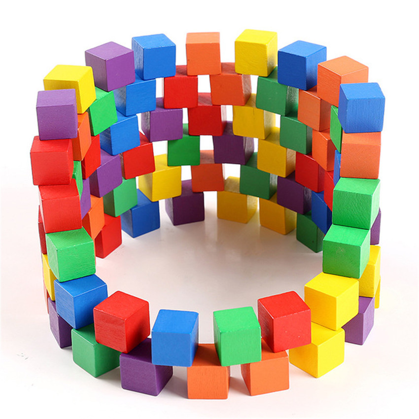 30 Buah 2X2CM Kayu Kubus Warna - Board Game Word ulasan dan harga