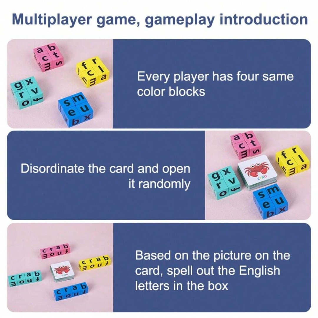 Permainan Papan Ejaan Alfabet  - Board Game Word ulasan dan harga