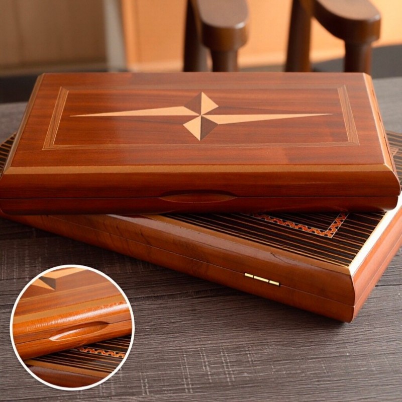 Backgammon Kayu Solid 11-19 In - Board Game Quacks ulasan dan harga