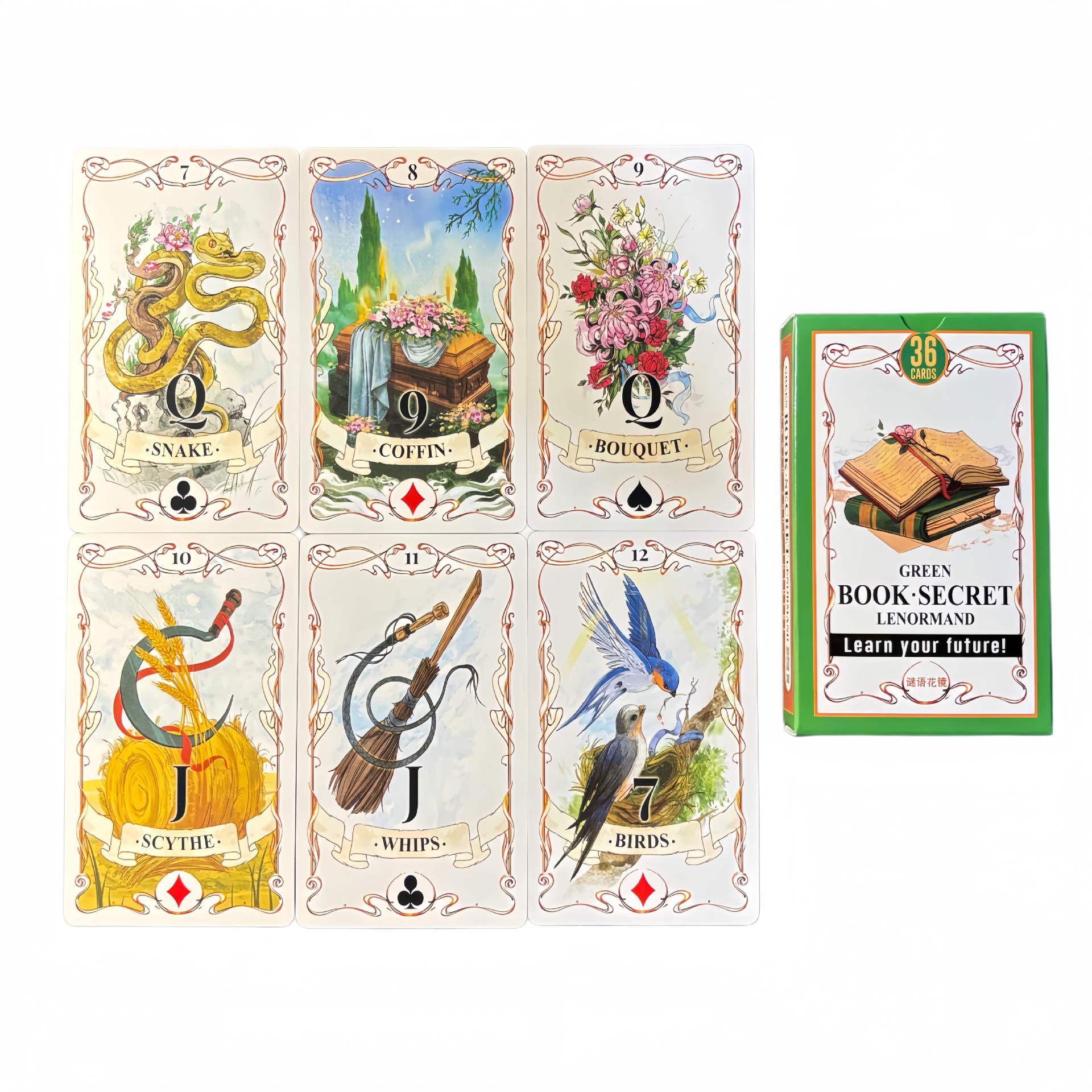 Kartu Ramalan Lenormand Green  - Board Game Quantum ulasan dan harga