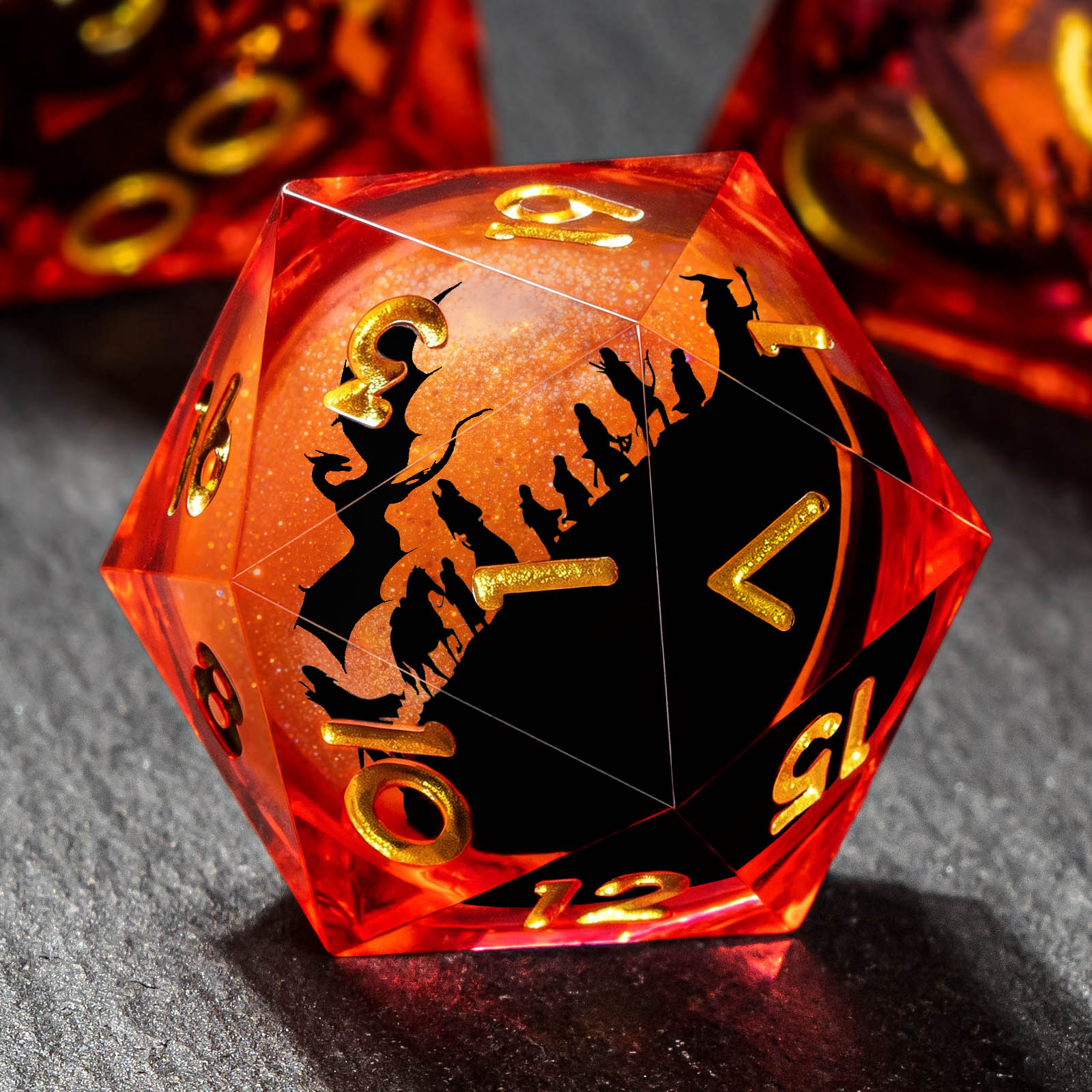 Set Dadu DND Inti Cair untuk P - Board Game Dungeons And Dragons ulasan dan harga