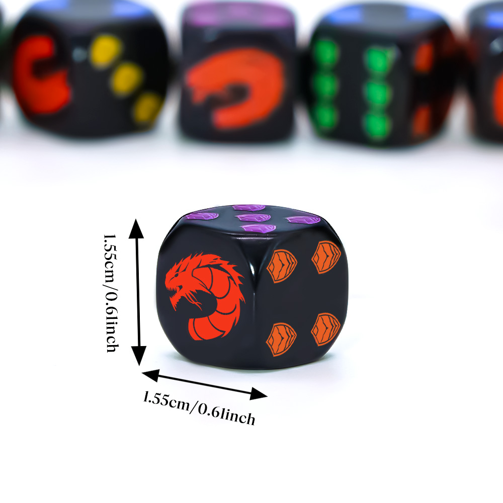 6 Buah Set Dadu D6 Polihedral  - Board Game Night ulasan dan harga