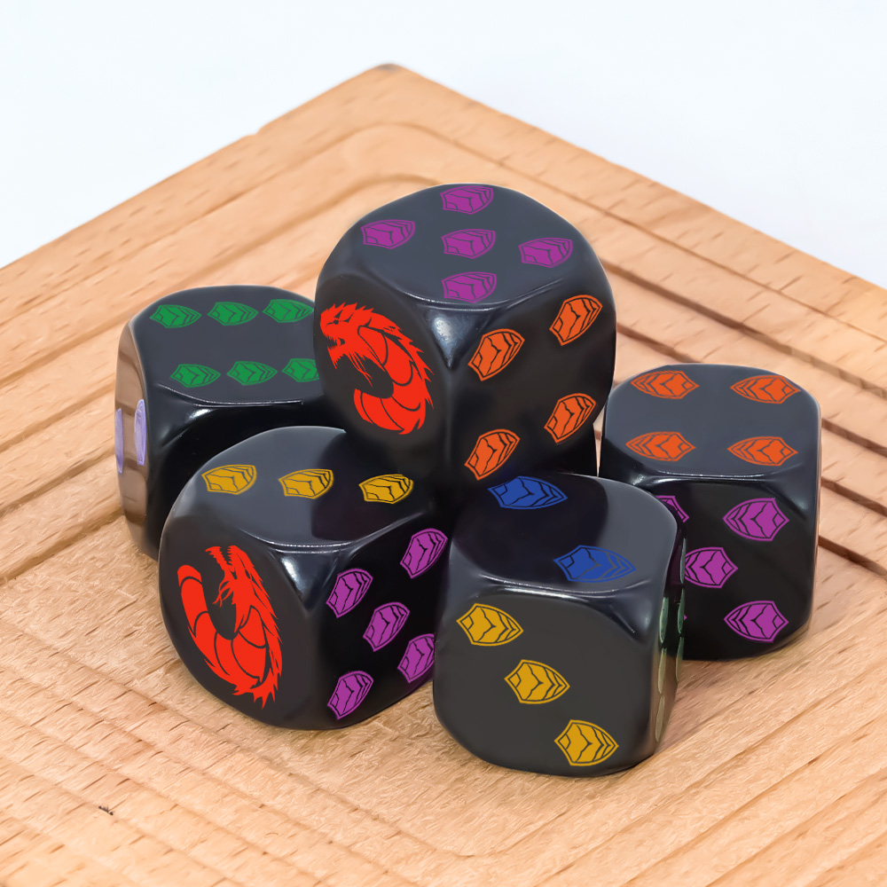 6 Buah Set Dadu D6 Polihedral  - Board Game Night ulasan dan harga