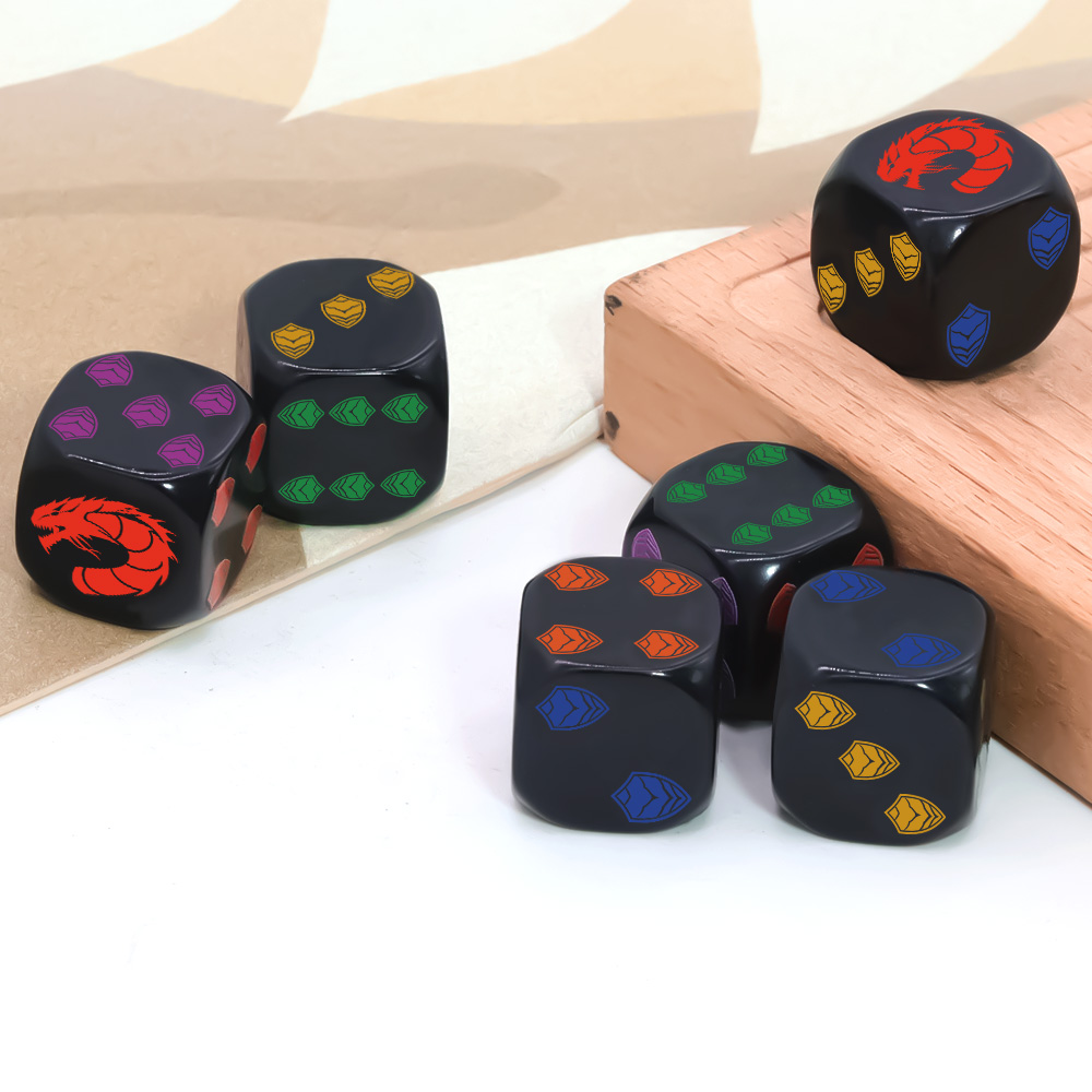 6 Buah Set Dadu D6 Polihedral  - Board Game Night ulasan dan harga