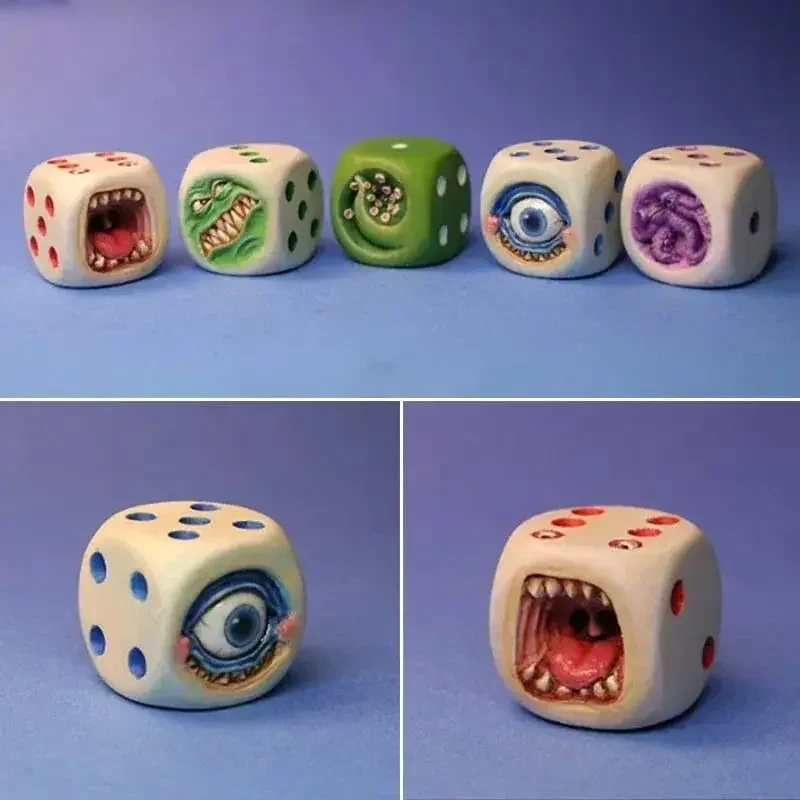 Set Dadu Wajah Monster Resin A - Board Game Dungeons And Dragons ulasan dan harga