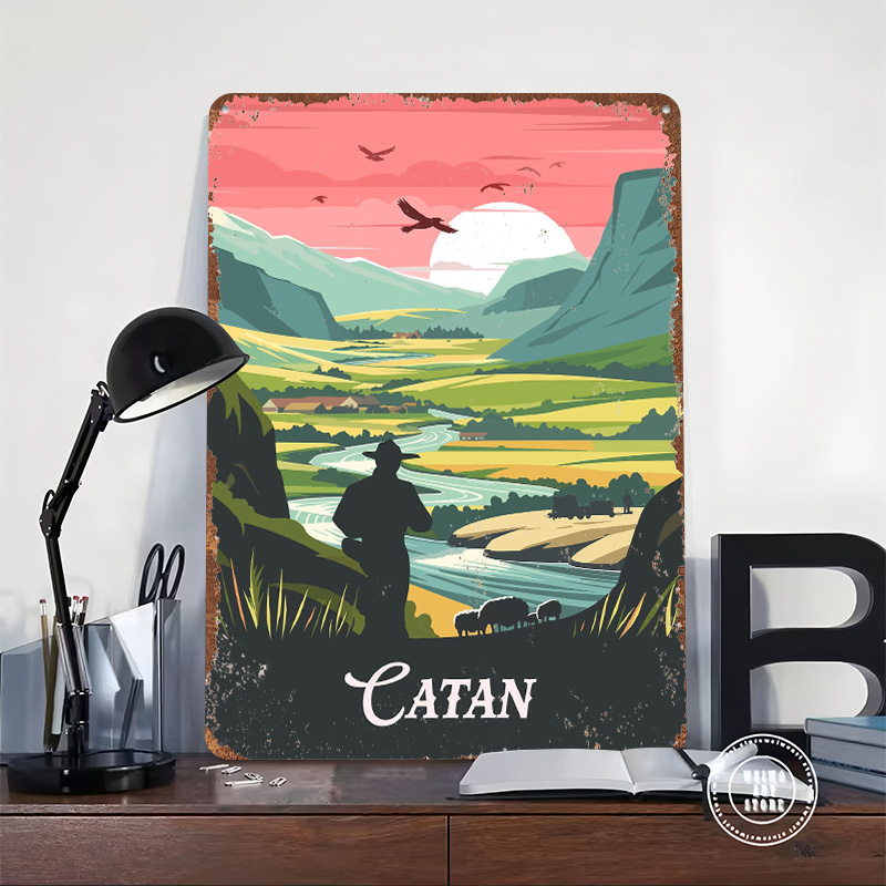 Poster Tinplate Terinspirasi d - Board Game Catan ulasan dan harga
