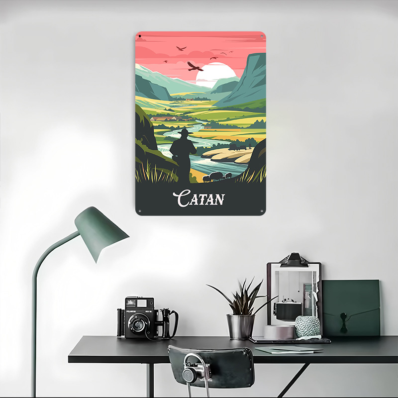 Poster Tinplate Terinspirasi d - Board Game Catan ulasan dan harga