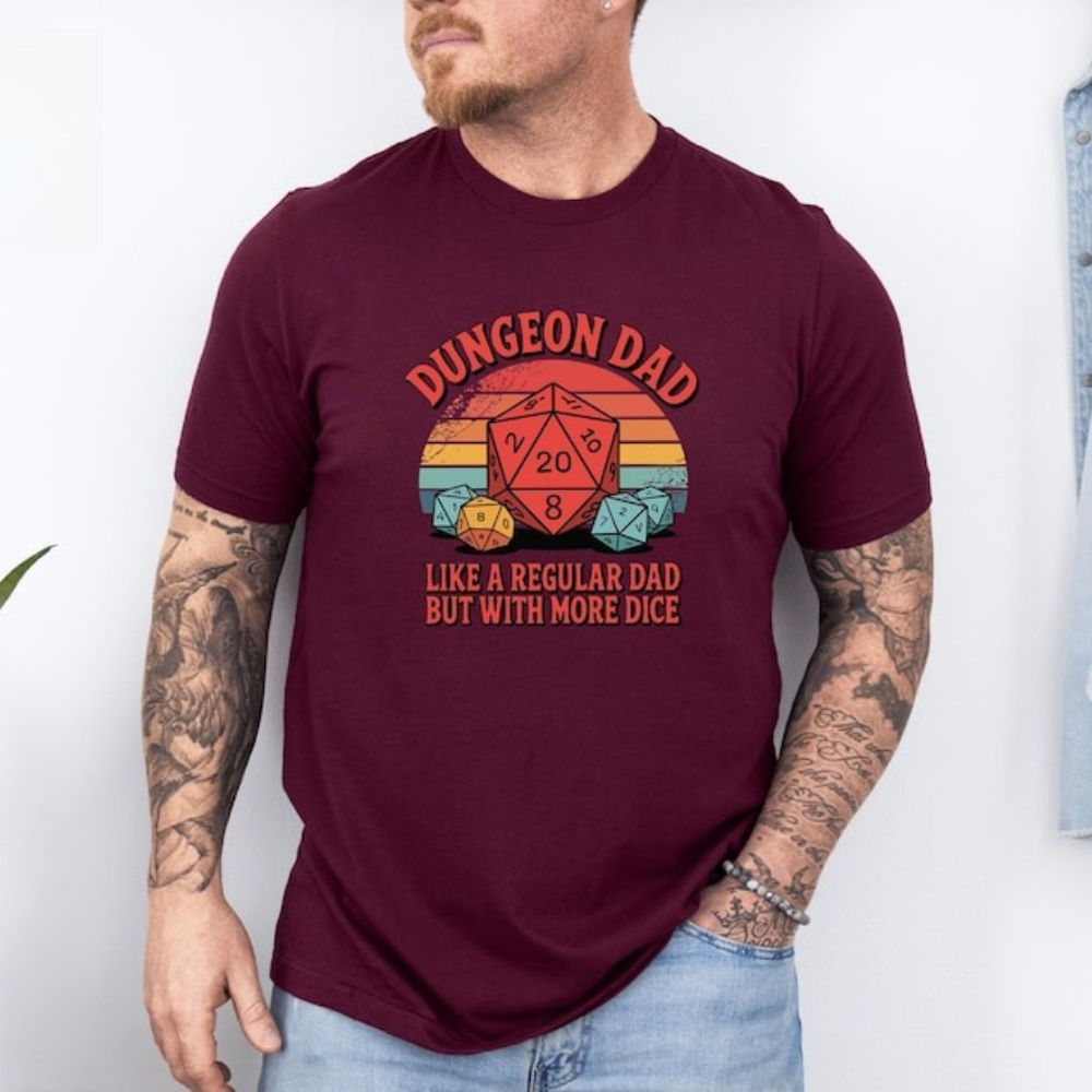 Kaos Dungeon Dad Lucu, Kaos Du - Board Game Dungeons And Dragons ulasan dan harga